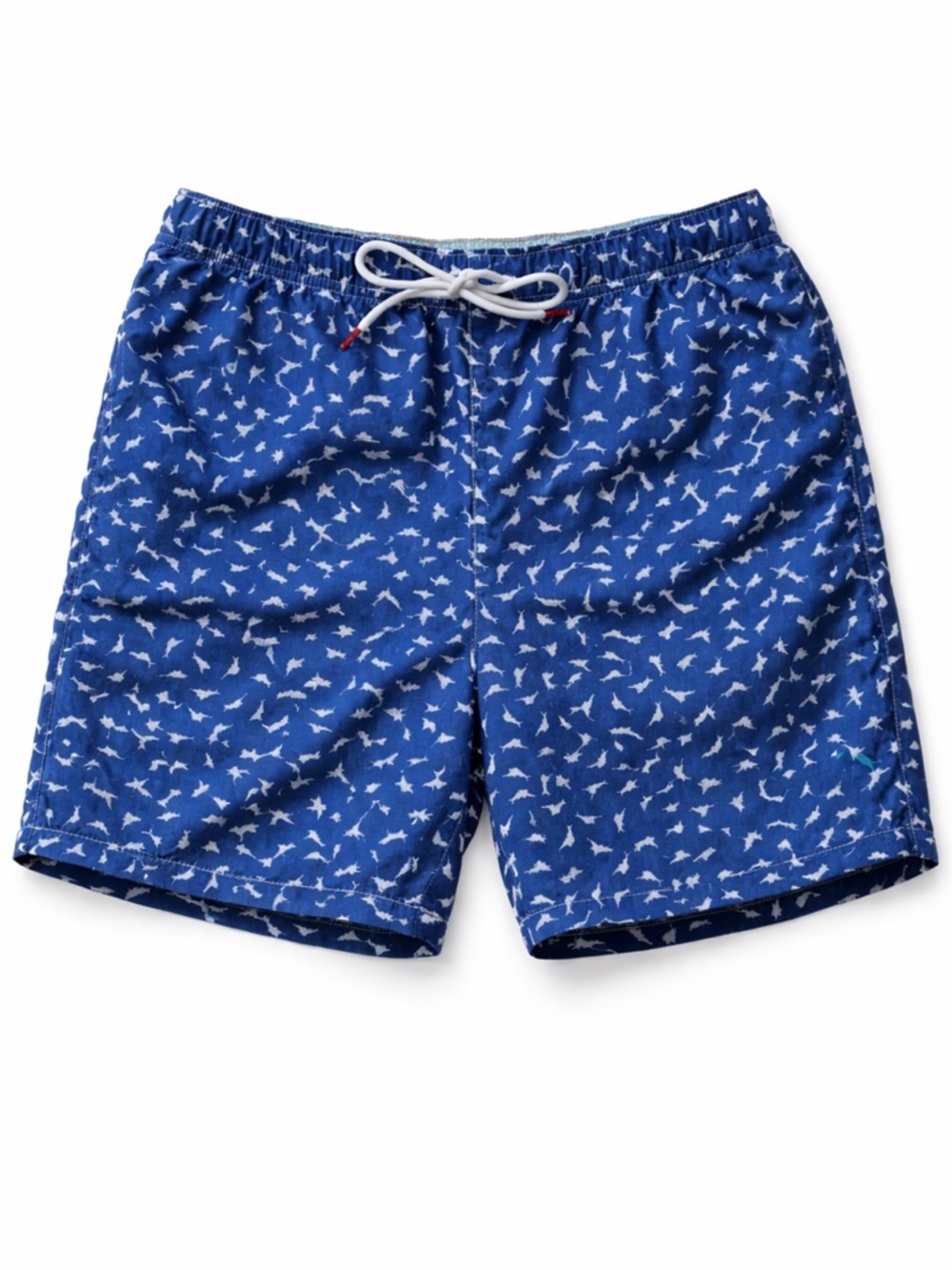 Beach Resort Preppy Tommy Bahama Swim Trunks - Blue Shark Print M